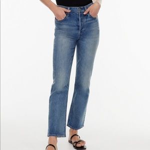 Aritzia Denim Forum The Arlo High Rise Straight Jeans